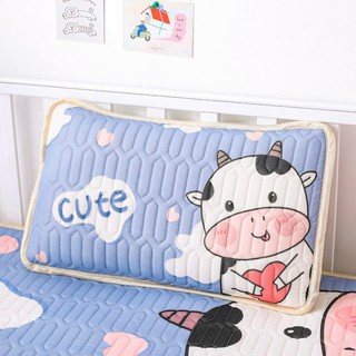 Chiếu điều hòa cao su non cho bé in hình 5D siêu thoáng mềm mịn có gối đi kèm kích thước 120x60 cm