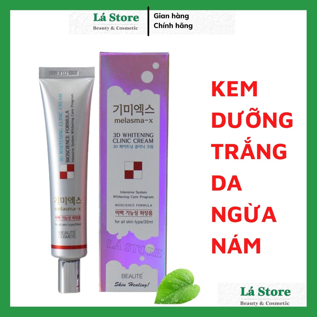 Kem Dưỡng Beaute 3D whitening clinic - Kem Dưỡng Trắng Da Ngừa Nám Tàn Nhang Melasma-x 3D Whitening Clinic 40ml