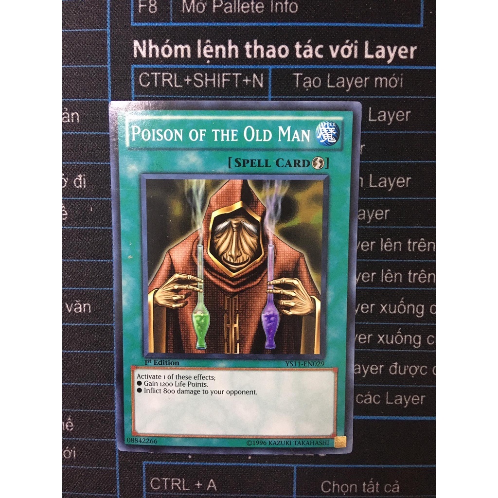 (Rain15) Thẻ bài Yugioh Poison of the Old Man - YS11-EN029 - Common 1st Edition