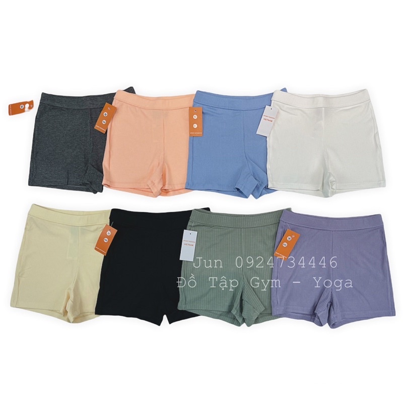 quần Đùi Thun Gân Basic Cực dễ mặc và phối đồ đi tập, đi chơi