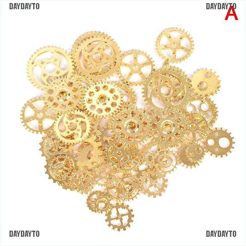 Set 70 Mặt Dây Chuyền Hình Bánh Răng Kim Loại 100Gram DIY