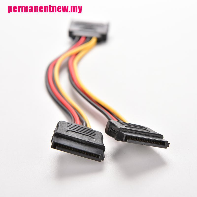 Dây Cáp Chia Nguồn 15 Pin Sata Male Sang Sata Female 1: 2 Y