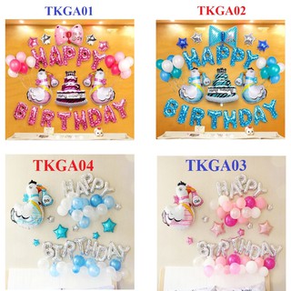 THANH LÝ NGHỈ BÁN - Bóng trang trí sinh nhật bé tuổi Gà , bóng sinh nhật bé tuổi Gà , TKGA03 - TKGA04