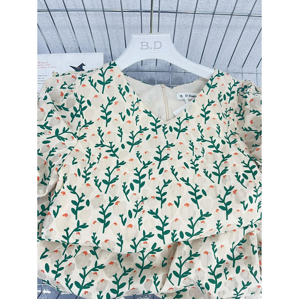 Đầm Hoa Ngắn Tay Dáng Rộng Thời Trang Mùa Hè 63993