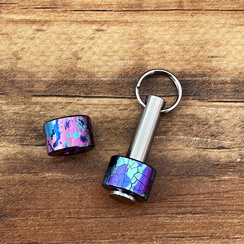 Móc Khóa Hình Trụ Bằng Hợp Kim Titan Nhiều Màu Sắc