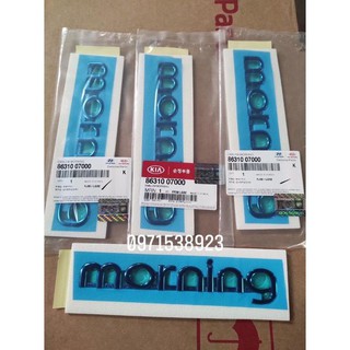 Logo chữ nổi kia morning 04-11 xịn chính hãng mã sản phẩm 86310-07000