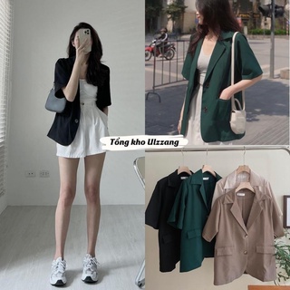 Áo Blazer ngắn tay thời trang Hàn Quốc dễ phối đồ