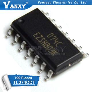 Bộ 100 ic chất lượng cao tl074cdt sop14 tl074 sop tl074c sop-14 smd 074c tl074cdr