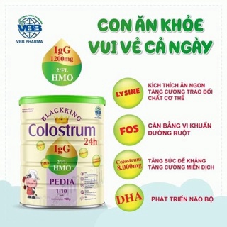 Sữa blackking colostrum 24h pedia lon 900G date mới