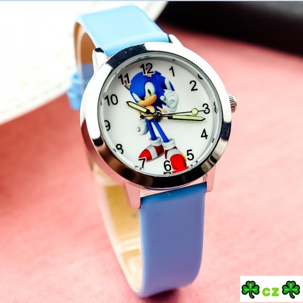 Đồng Hồ Đeo Tay Điện Tử Dạ Quang In Hoạt Hình Sonic Đáng Yêu Dành Cho Trẻ