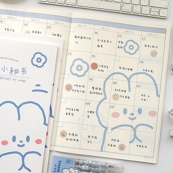 Lịch Học Tập Lịch Kế Hoạch Lịch Planner Decor Phòng Note Ghi Chú 12 Tháng  D-Day Plan 21.3x29.1cm