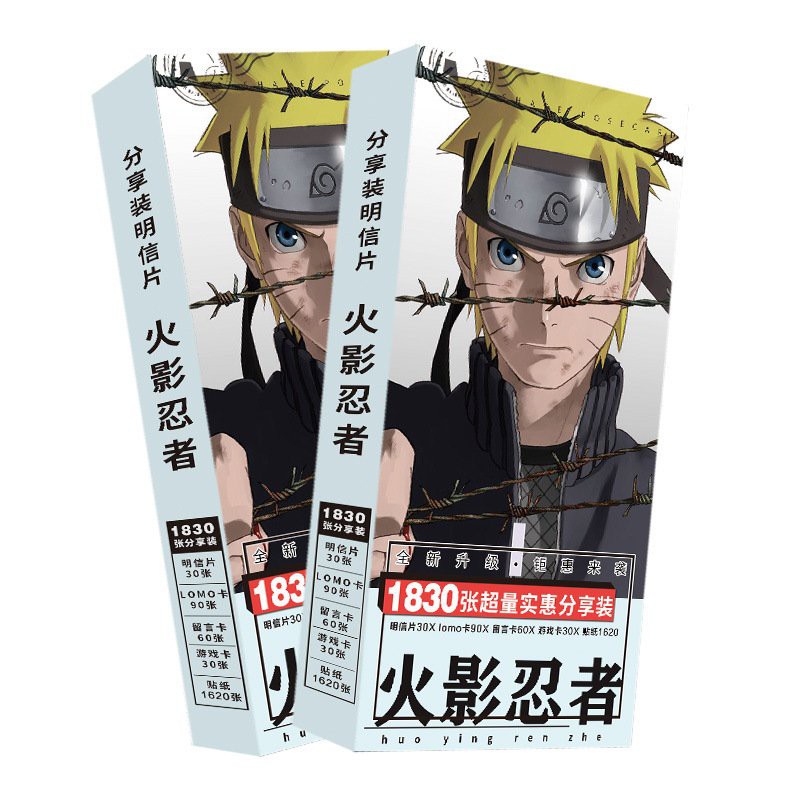 Postcard anime Naruto thiết kế sáng tạo