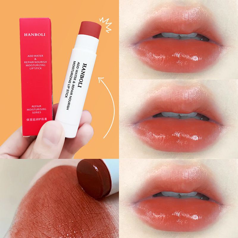 Magic Color Changing Lipstick, Waterproof Moisturizer Orange Lip Balm Long Lasting Nourishing Lips Care