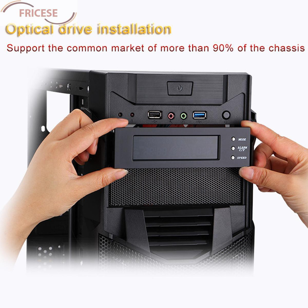 Bảng Điều Khiển Cảm Biến Nhiệt Độ Cpu Trước Lcd 5.25 "Với 3 Quạt | BigBuy360 - bigbuy360.vn