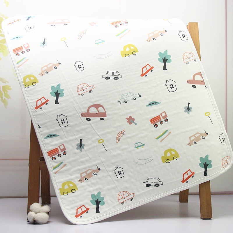 Lót Chống Thấm/Lót Thay Bỉm Sợi Tre Muslin Cho Bé Sơ Sinh 50x70cm Babibu - LCTM