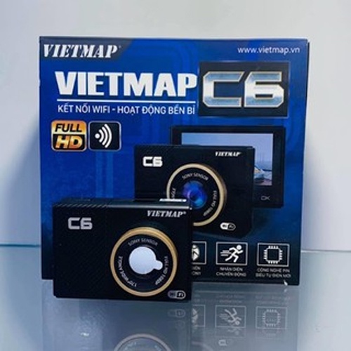 Camera hành trình VIETMAP Model C6, độ phân giải full HD, góc quay 170 độ