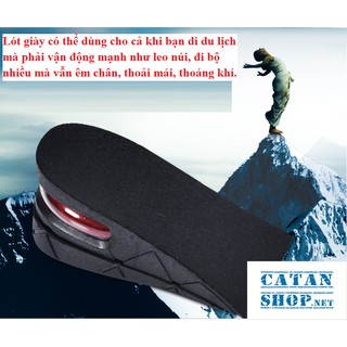 Lót Giày tăng chiều cao ❤️FREESHIP❤️ Combo 4 miếng lót giày AIR có đệm khí siêu êm ái GIÀY ĐỘN giày cao độn gót