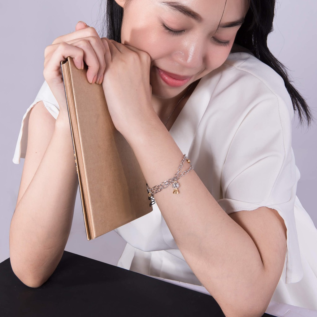 Lắc tay Bạc đính đá Sythentic PNJSilver ZTZTC000001