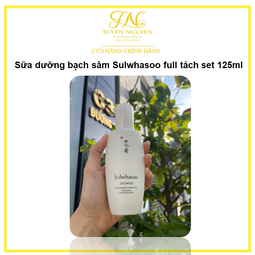 Sữa dưỡng bạch sâm Sulwhasoo full tách set 125ml