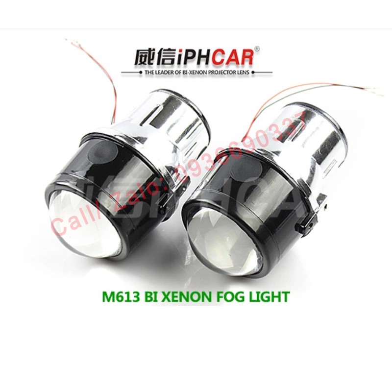 Bộ 2 đèn Bi-xenon Gầm 2.5 inch IPH cao cấp- có pha/cốt (6.5cm) BH 1 năm