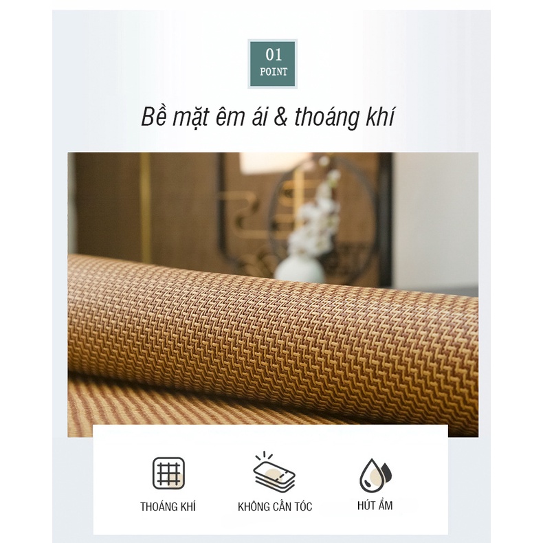 Chiếu điều hòa mát lạnh ĐỦ SIZE loại dày, chiếu mây có thể gấp gọn, giúp ngủ ngon hơn