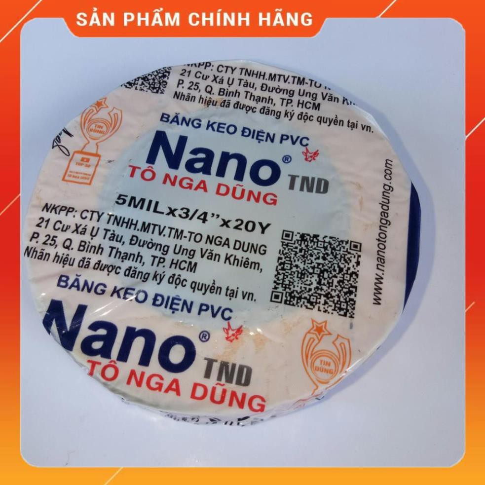 [TÔ NGA DŨNG] Băng Keo Điện Nano Tô Nga Dũng 20Y (Có Đủ Màu)