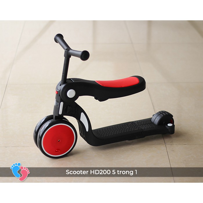 Xe đa năng trượt Scooter xe cân bằng xe đẩy cho bé 5 trong 1 Broller BABY PLAZA HD200