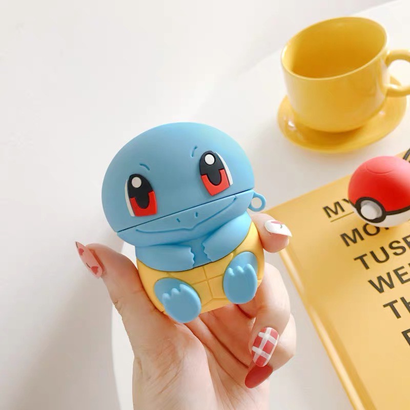 [Quà tặng ý nghĩa] Ốp Airpods Rùa KINI POKEMON Vỏ Bao Airpods 1/2 - Case Đựng Tai Nghe không dây i11, i12, i13