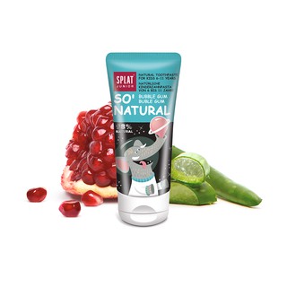 SPLAT JUNIOR KEM ĐÁNH RĂNG TỰ NHIÊN BUBBLE GUM CHO BÉ 6 - 11 TUỔI NHẬP KHẨU TỪ NGA