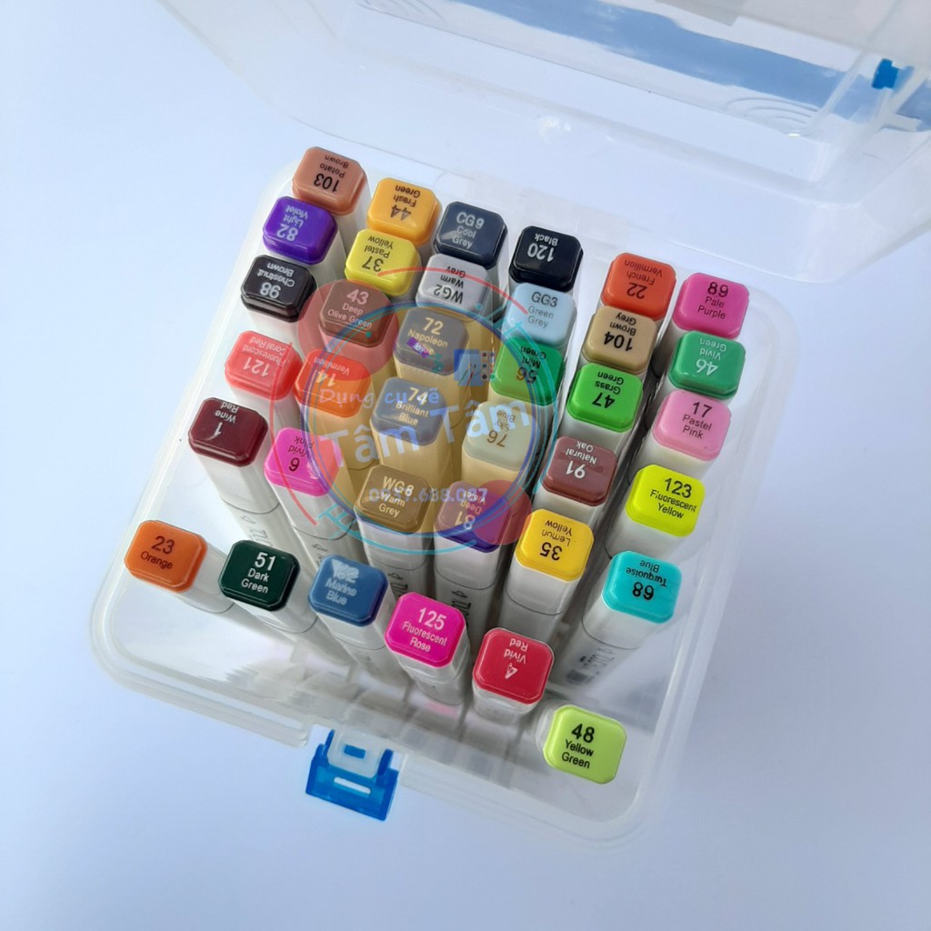 [ TÂM TÂM ]-Bộ Marker TOUCHLIIT 12 màu tông da, 24 màu tông da/30/36/48/60/80 màu (đăng lần 1/2)-