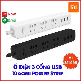 [Hỏa Tốc HCM] Ổ cắm 3 cổng USB Mi Power Strip màu Đen / Trắng
