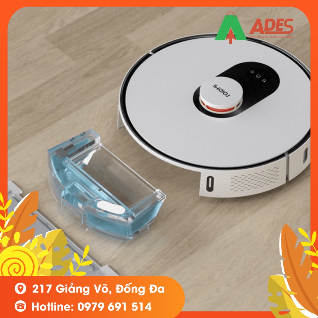 Robot hút bụi Xiaomi Roidmi Eve Plus - Hộp đựng bụi tự động đổ rác kết hợp sạc thông minh - Bảo Hành Chính Hãng