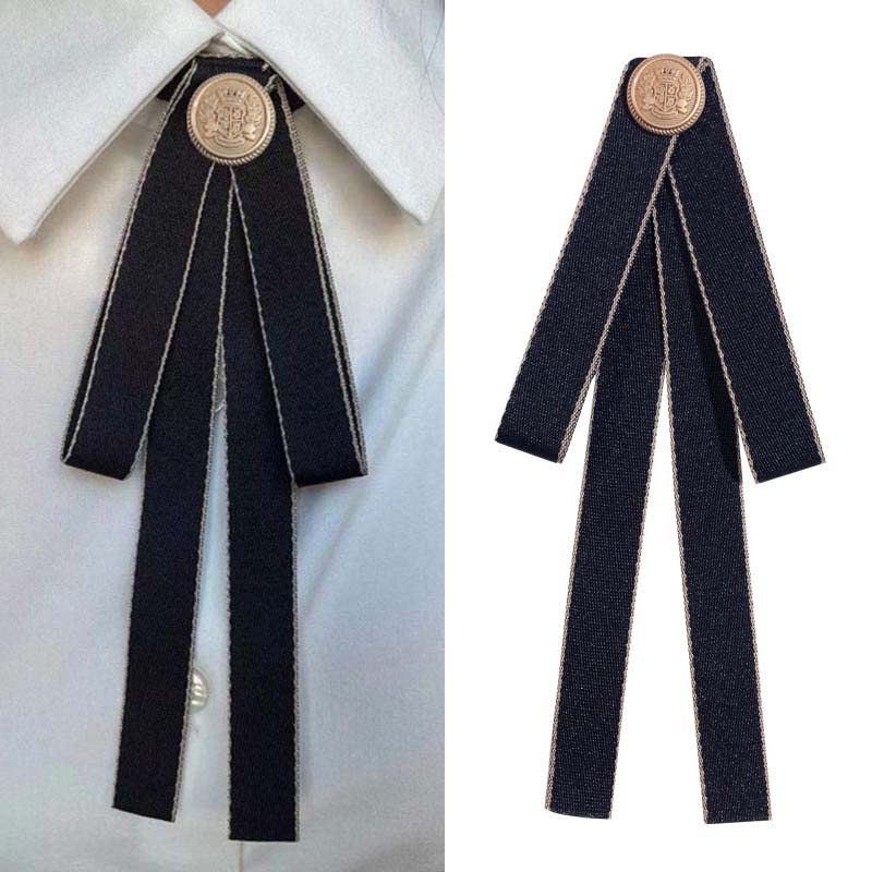 Cài Áo Hình Nơ Màu Đen Đồng Phục Học Sinh