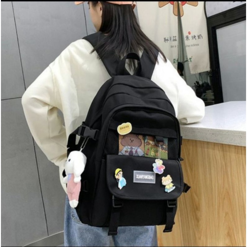 Balo ulzzang đi học chống thấm nước - NẮP