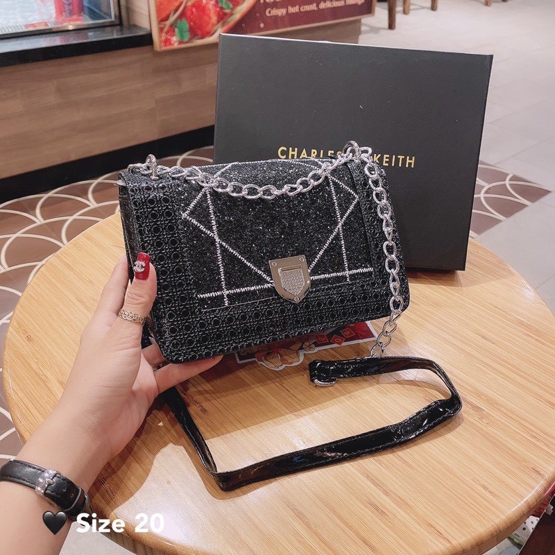 Túi đeo chéo nữ drama kim tuyến thời trang 3 màu dáng hộp chuẩn đẹp giá rẻ | BigBuy360 - bigbuy360.vn