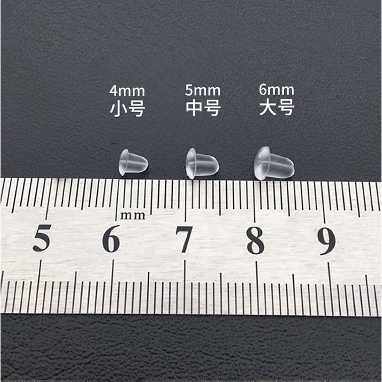 Set 100 Nút Bịt Lỗ Tai Bằng Nhựa Trong Suốt Tiện Dụng