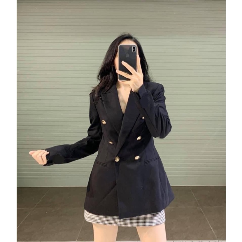 ÁO VEST 2 LỚP CÚC ĐỒNG CHO NỮ