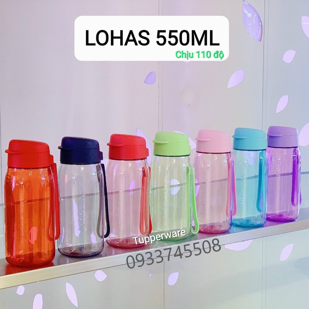 TUPPERWAREHOUSE MALL - Bình nước Lohas Flask 550ml chịu nhiệt 110 độ C