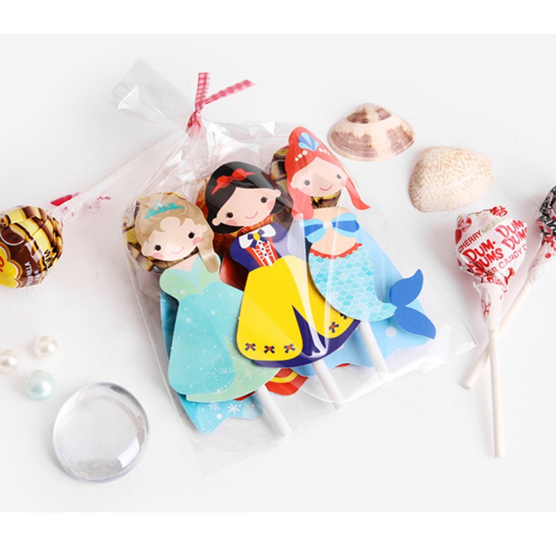 Bộ 30 Giá Đỡ Kẹo Mút Hình Công Chúa Tuyết Trang Trí Tiệc Sinh Nhật