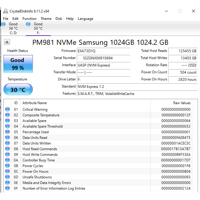 SSD SAMSUNG NVME PM981 M.2 – 1TB PCLE | BigBuy360 - bigbuy360.vn