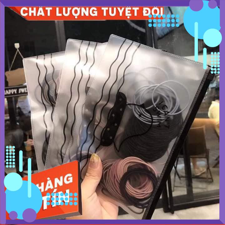 [Sẵn Hàng ] DÂY BUỘC TÓC 100c TÚI ZÍP