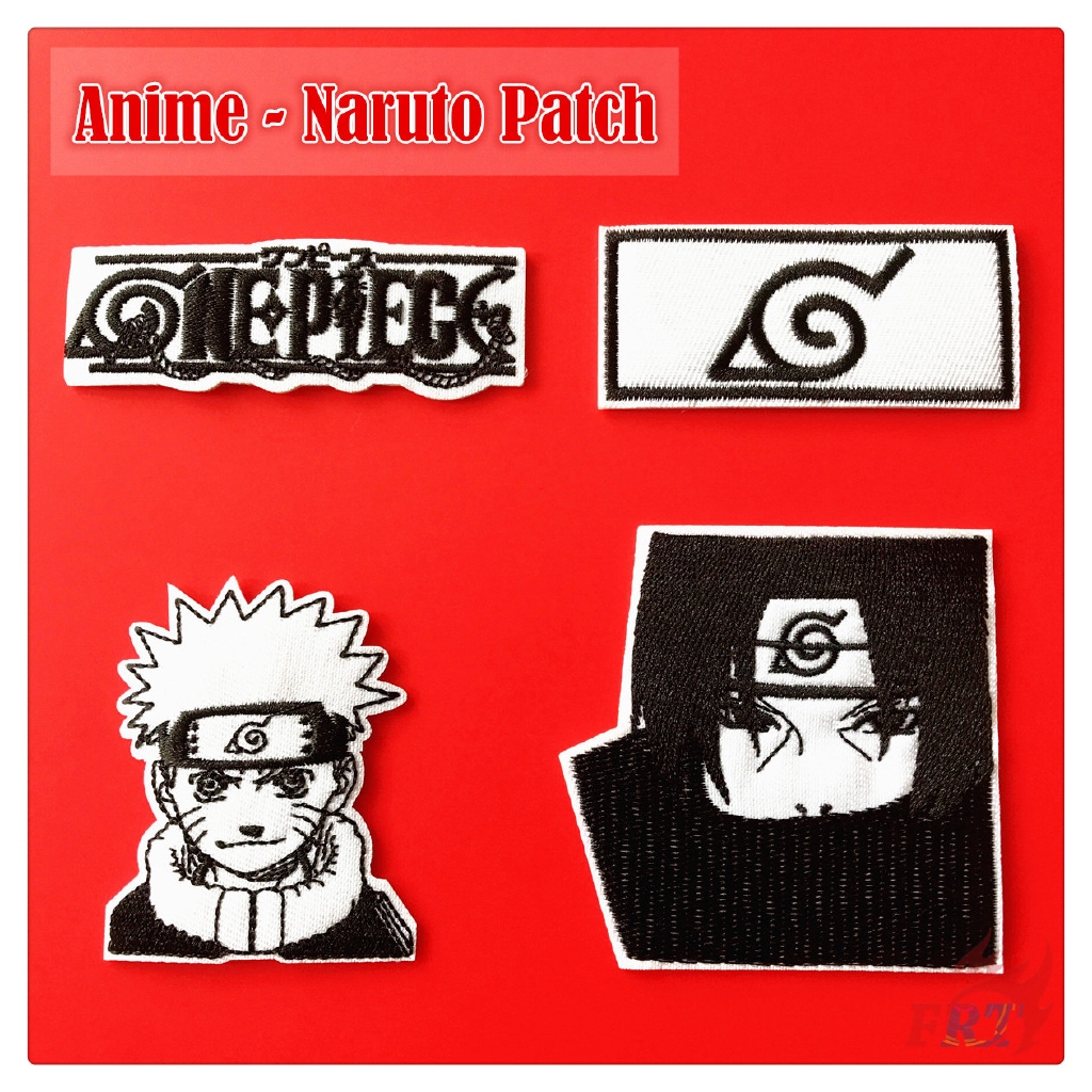 Miếng ủi thêu quần áo hình Uzumaki Naruto & Uchiha Sasuke độc đáo