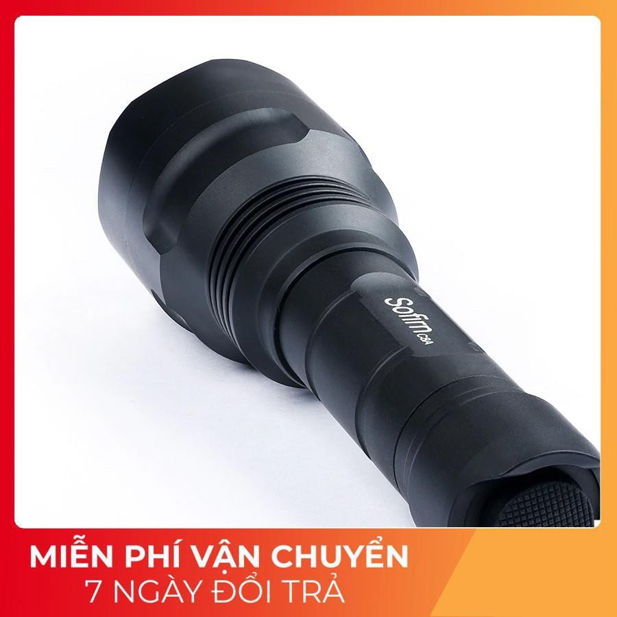 Đèn pin SOFIRN C8T sáng 1310lm chiếu xa 500m pin 18650 kèm pin sạc