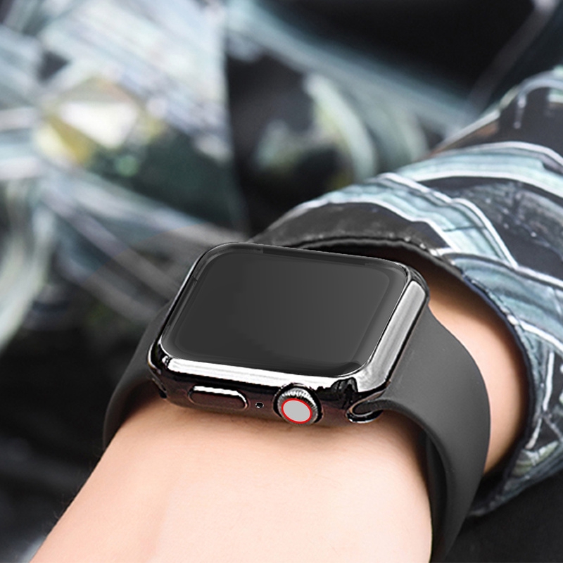 Ốp đồng hồ thông minh bằng TPU mềm mạ điện dành cho Apple IWatch Series 2/3/4/5 38/40/42/44MM