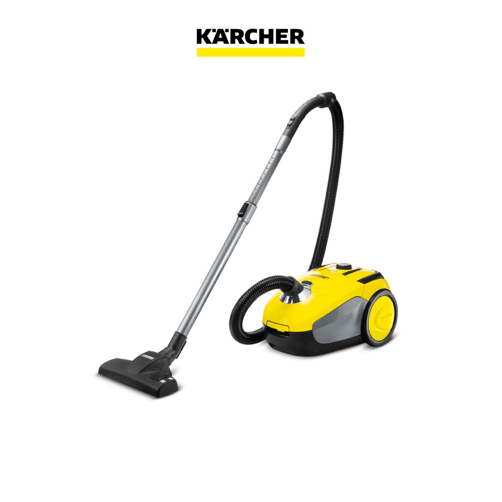 Máy hút bụi khô dùng túi lọc Karcher VC2 công suất 1100W - bộ lọc Hepa - dung tích túi bụi đến 2.8 lít