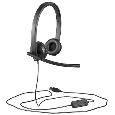 Tai nghe Logitech USB Headset Stereo H570e - Hàng Chính Hãng