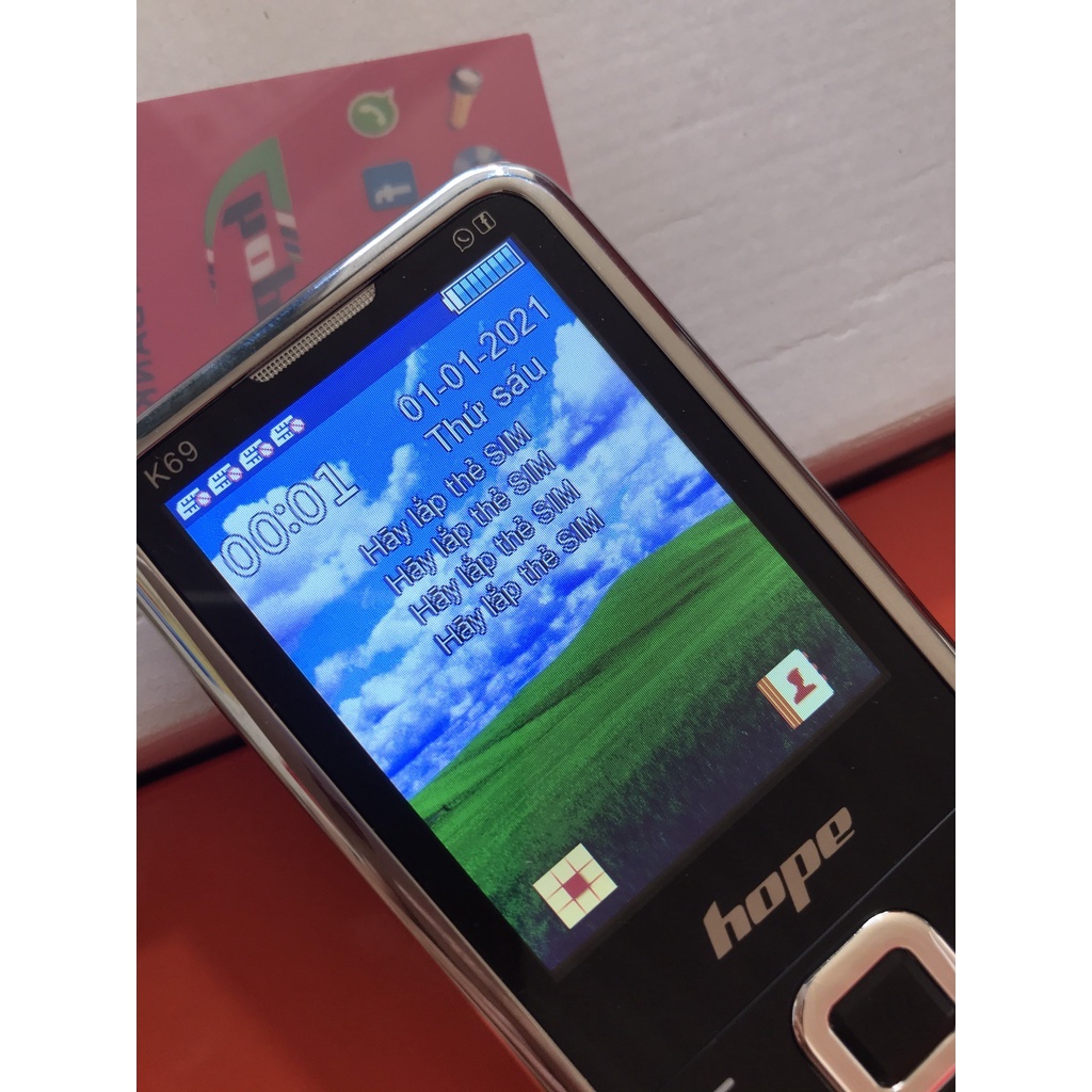Điện Thoại 4 Sim 4 Sóng Nhỏ Gọn Hope K69 Bảo Hành 12 tháng - bedayroi