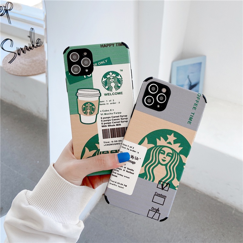Ốp Điện Thoại Mềm Chống Sốc In Logo Starbucks Cho Iphone 7 8 SE 2020 7P 8P X XS XR XsMax 11 12 13 Pro 11 12 13 Pro Max