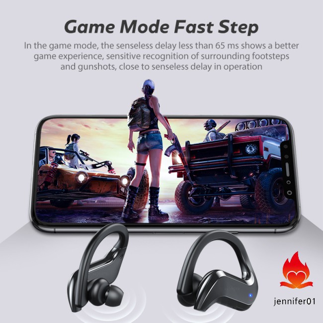 🔥【giảm giá】🔥Tai Nghe Bluetooth 5.0 Không Dây Dạng Móc Vành Tai 9d Âm Thanh Hifi Và Phụ Kiện