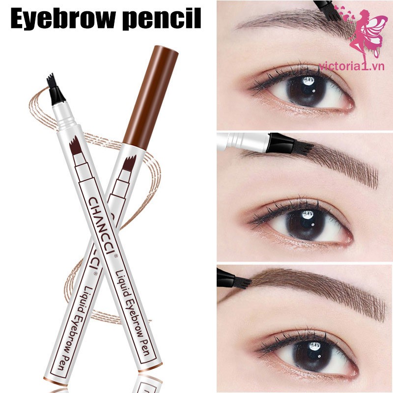 Microblading Tattoo Eyebrow Pencil Long Lasting Waterproof Fork Tip Makeup Ink Sketch Eye Brow Pen